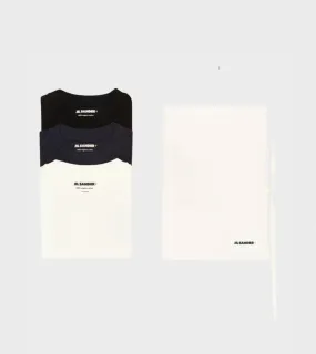 3-Pack L/S T-shirt Set Black/White/Navy