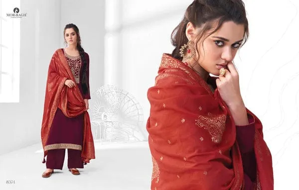AASHIRWAD MOR BAGH SANGEET 8370-8375 SALWAR SUIT