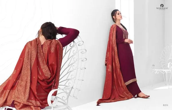 AASHIRWAD MOR BAGH SANGEET 8370-8375 SALWAR SUIT