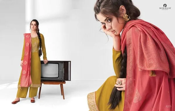 AASHIRWAD MOR BAGH SANGEET 8370-8375 SALWAR SUIT