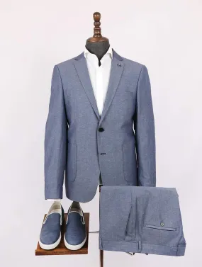 Aristo Blue Linen Suit