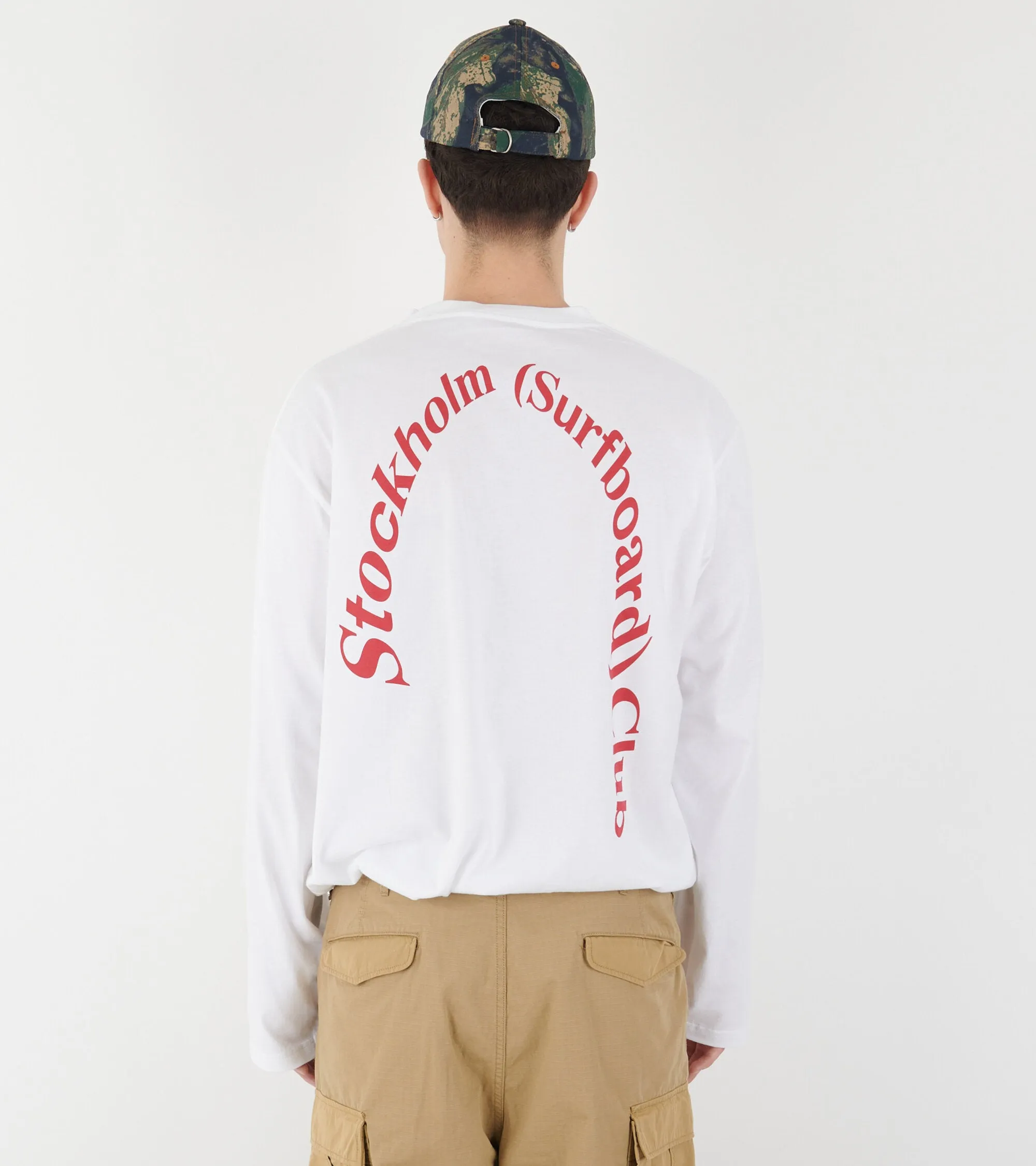 Back Logo Longsleeve White