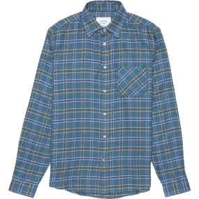 Blue Water Flannel Shirt - Blue Check