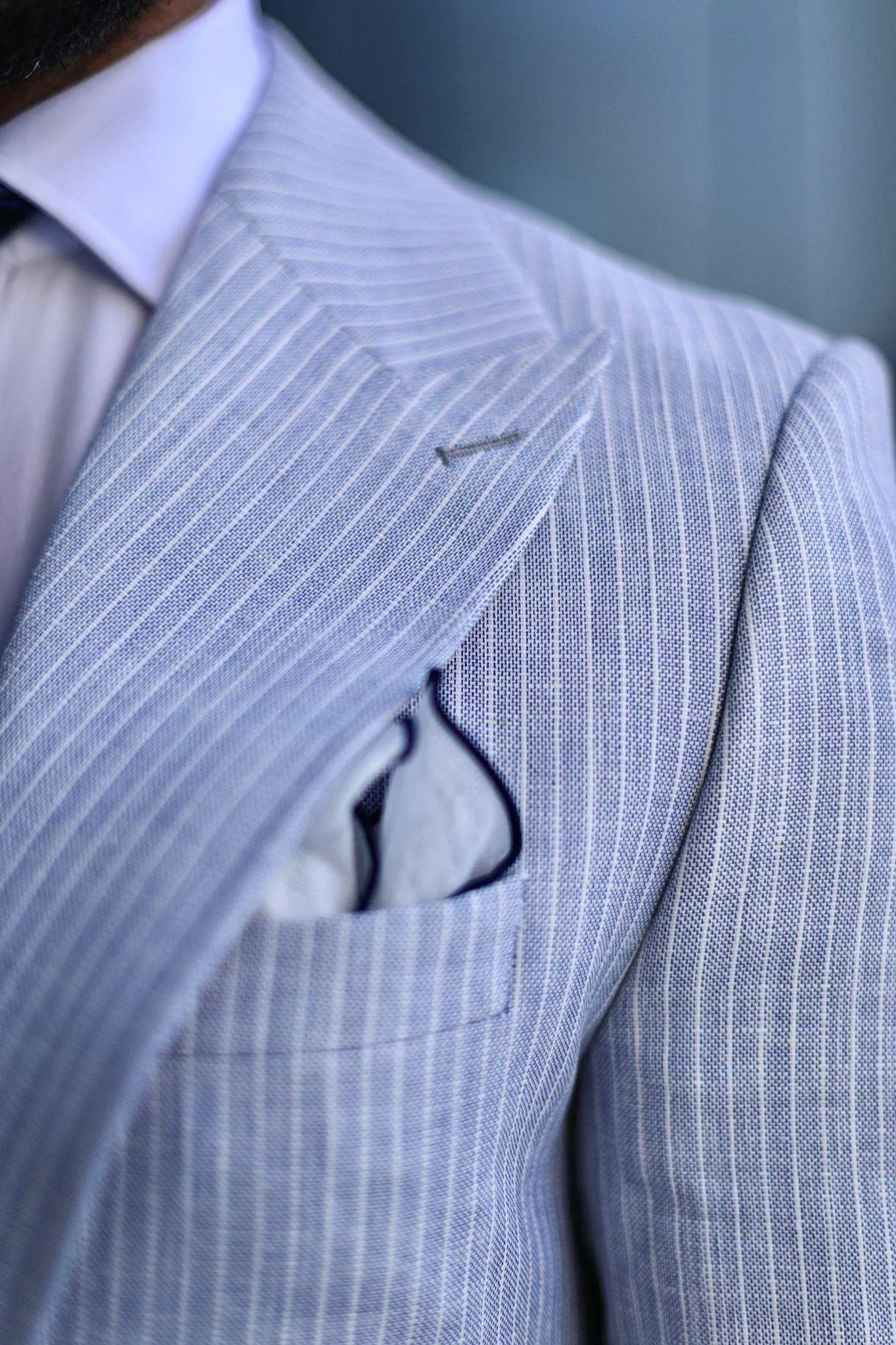 Captain Blue Linen Suit