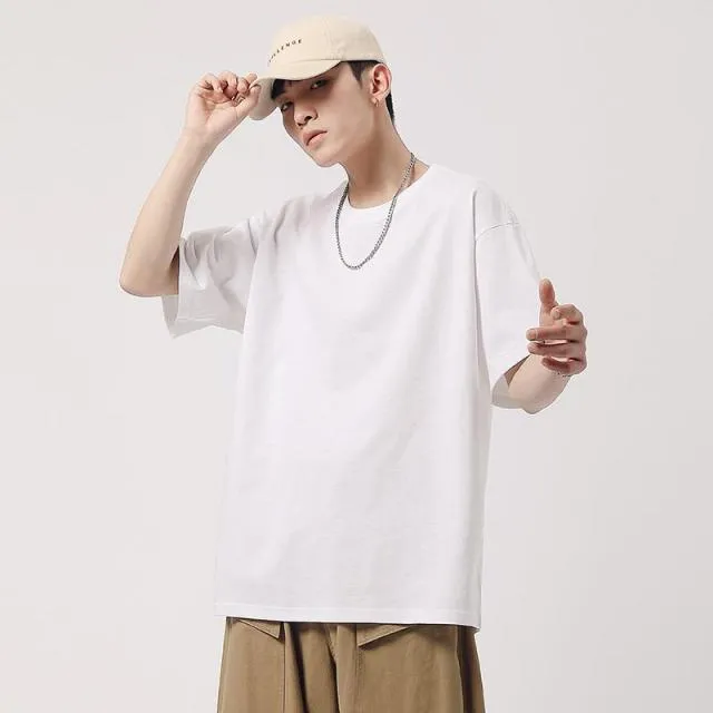 Cartoon Print Cotton Loose T-shirt