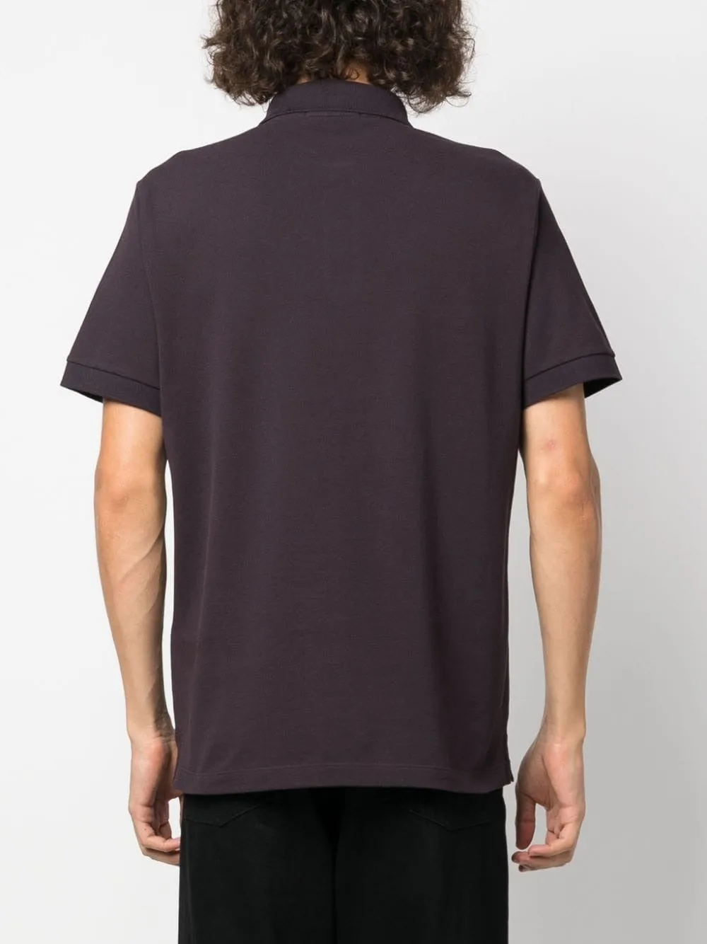 COMPASS-MOTIF SHORT-SLEEVED POLO SHIRT