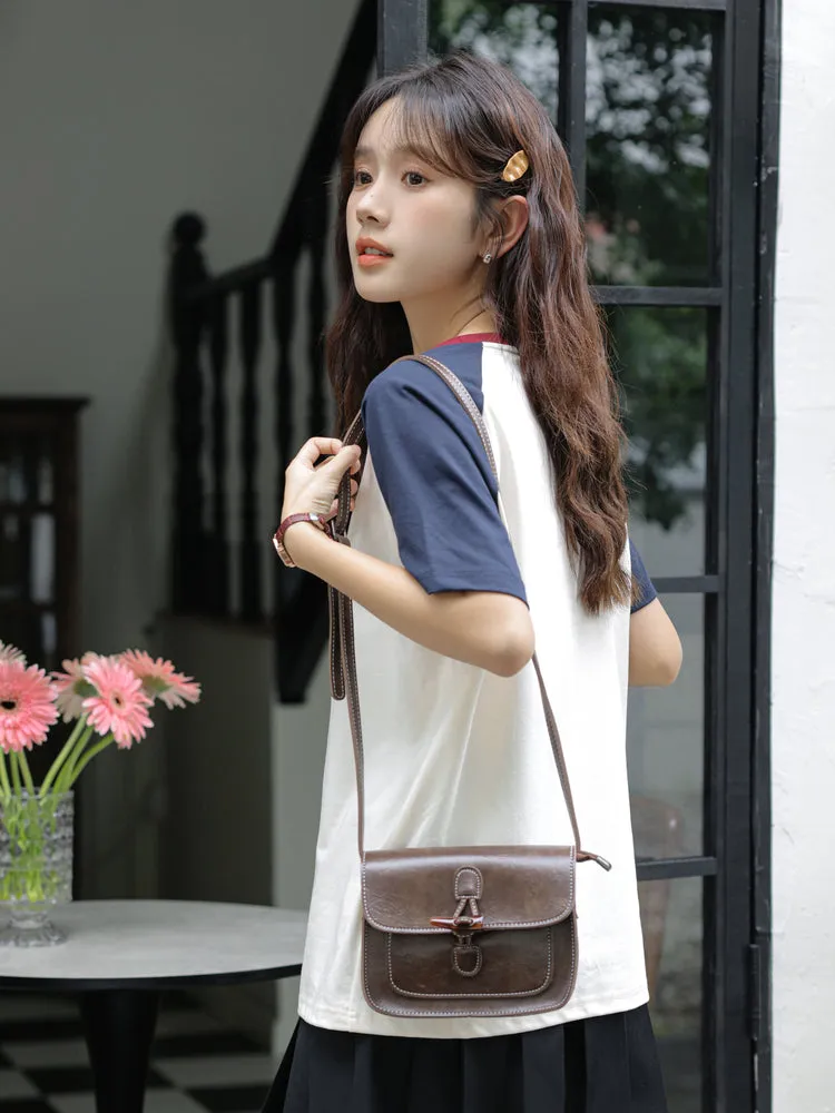 Cute Summer Patchwork Cartoon Print T-shirt