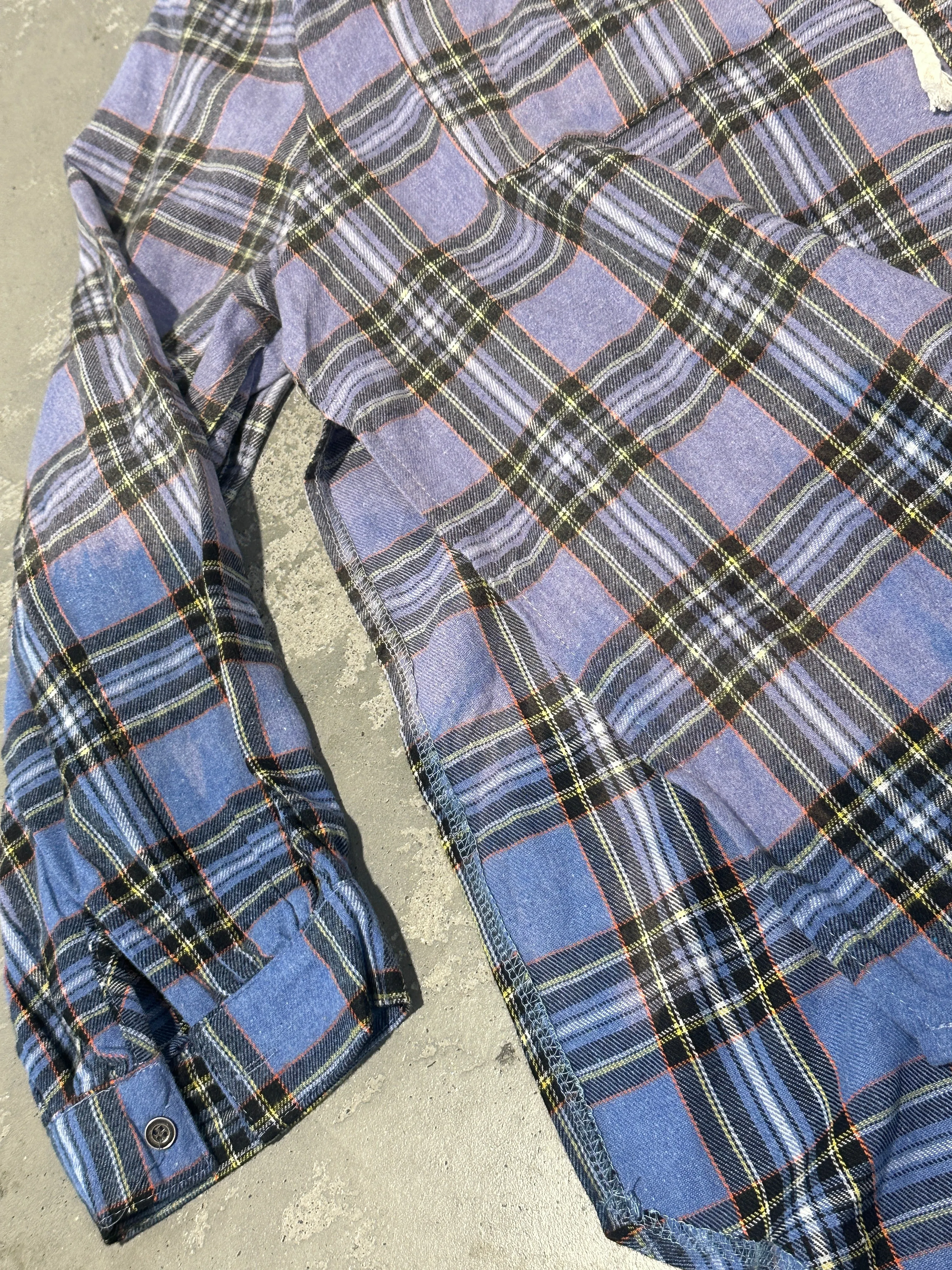 Daydreamer Lace Up Flannel - Dusty Blue