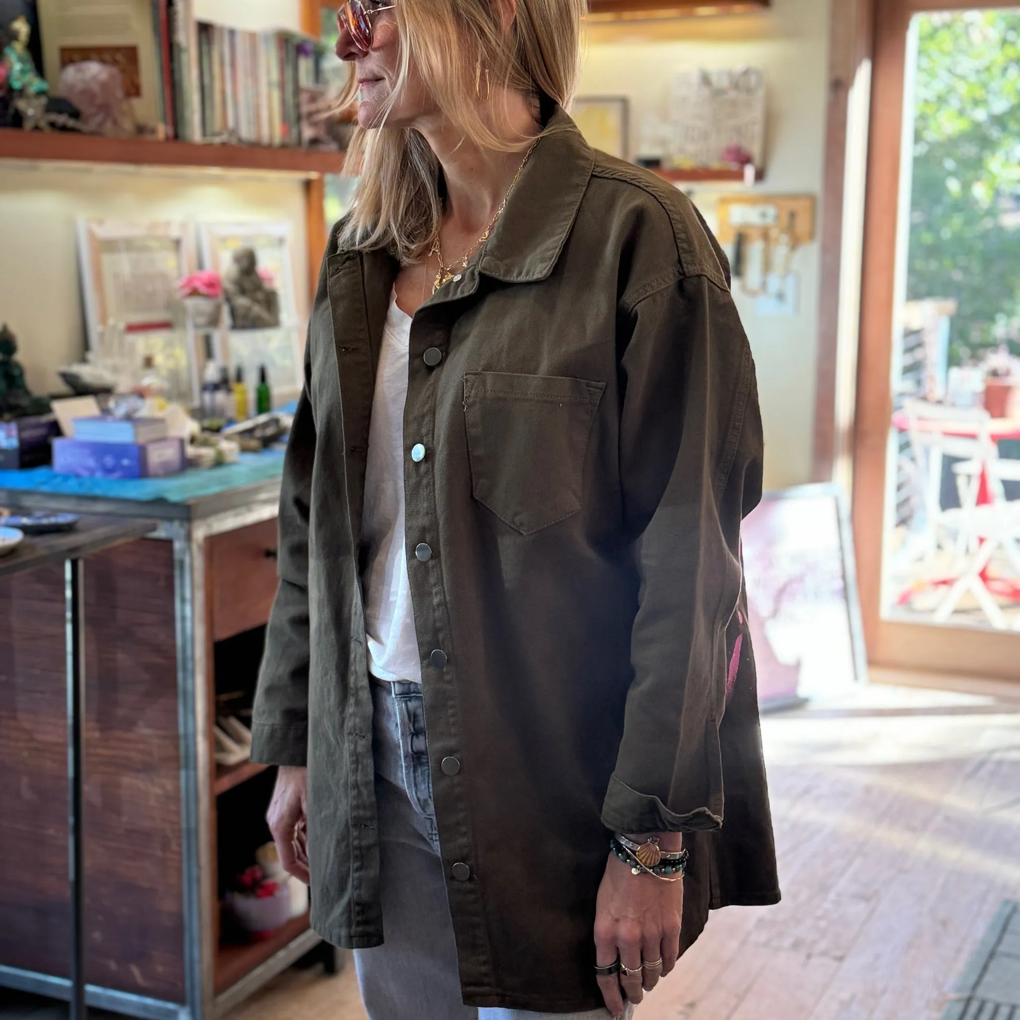 Denim, One-Of-A-Kind, Alien Yoga Jacket