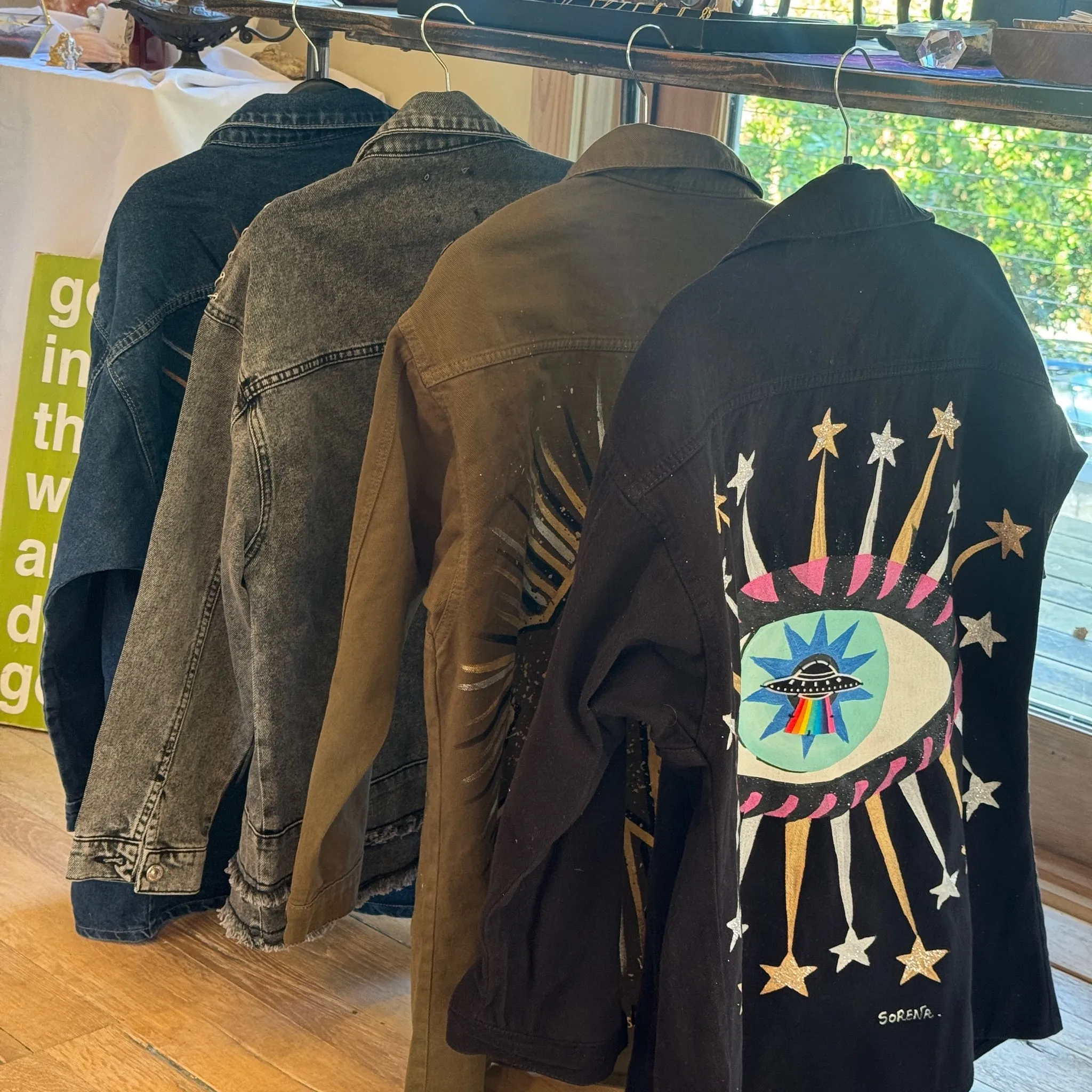 Denim, One-Of-A-Kind, Alien Yoga Jacket