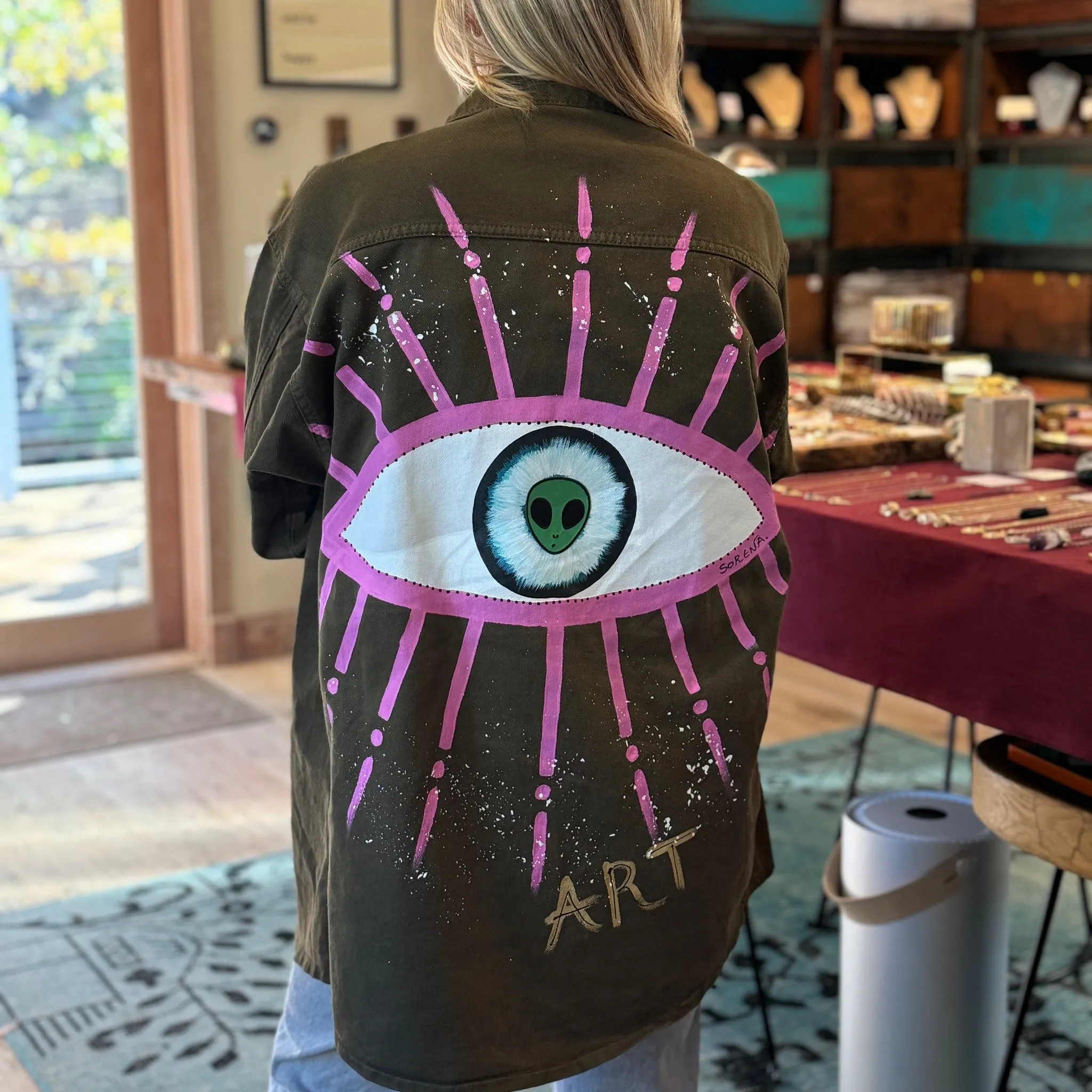 Denim, One-Of-A-Kind, Alien Yoga Jacket