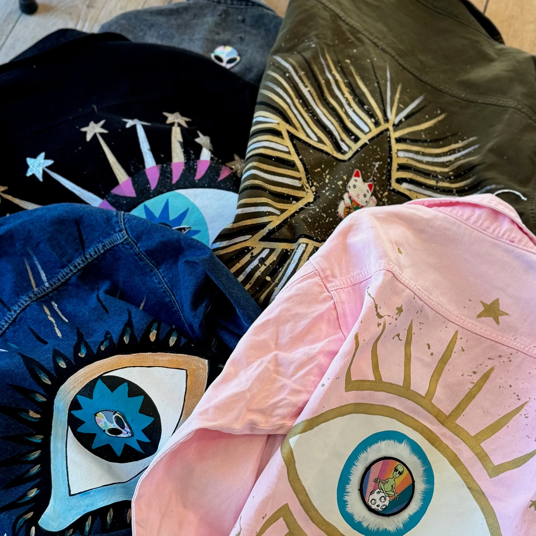 Denim, One-Of-A-Kind, Alien Yoga Jacket