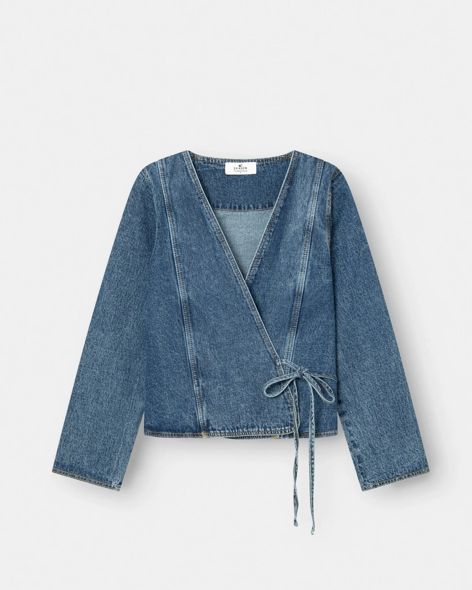 Denim Tie Shirt Blue