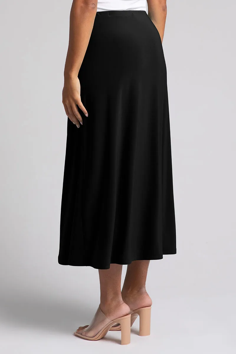 Black Essential A-Line Skirt