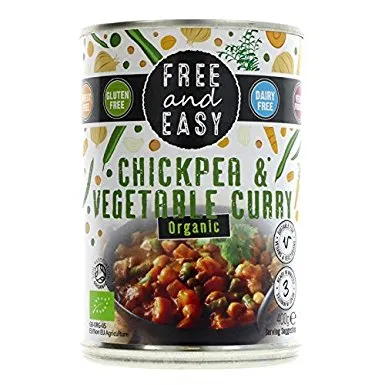 Free and Easy Organic Chickpea and Vegetable Curry 400g