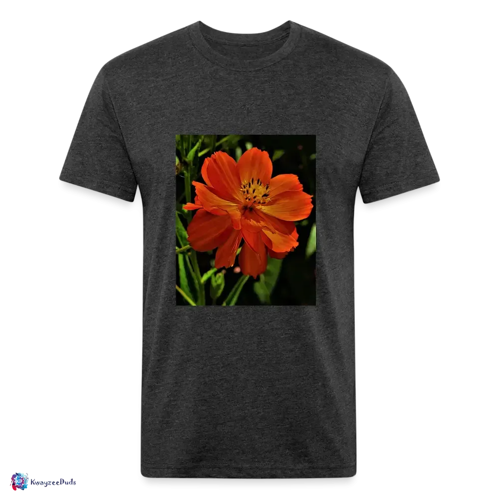 Giverny Sulfur Cosmos Fitted Cotton/Poly T-Shirt by Next Level