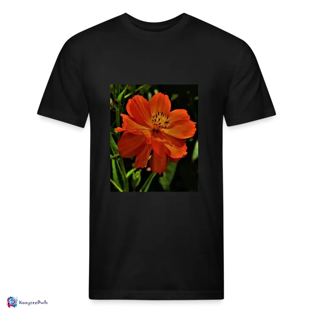 Giverny Sulfur Cosmos Fitted Cotton/Poly T-Shirt by Next Level