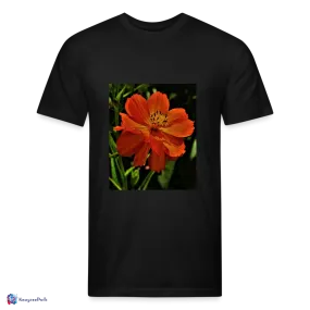 Giverny Sulfur Cosmos Fitted Cotton/Poly T-Shirt by Next Level