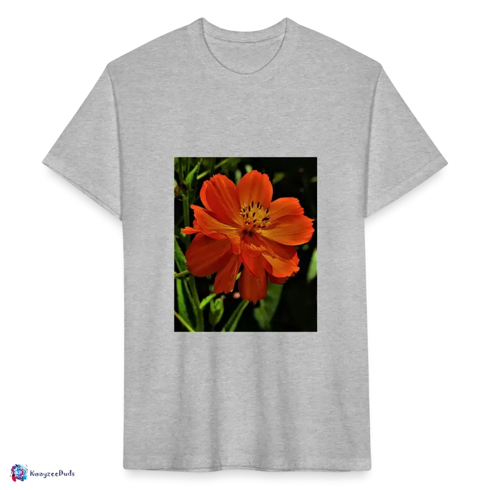 Giverny Sulfur Cosmos Fitted Cotton/Poly T-Shirt by Next Level