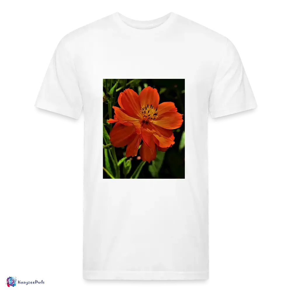Giverny Sulfur Cosmos Fitted Cotton/Poly T-Shirt by Next Level