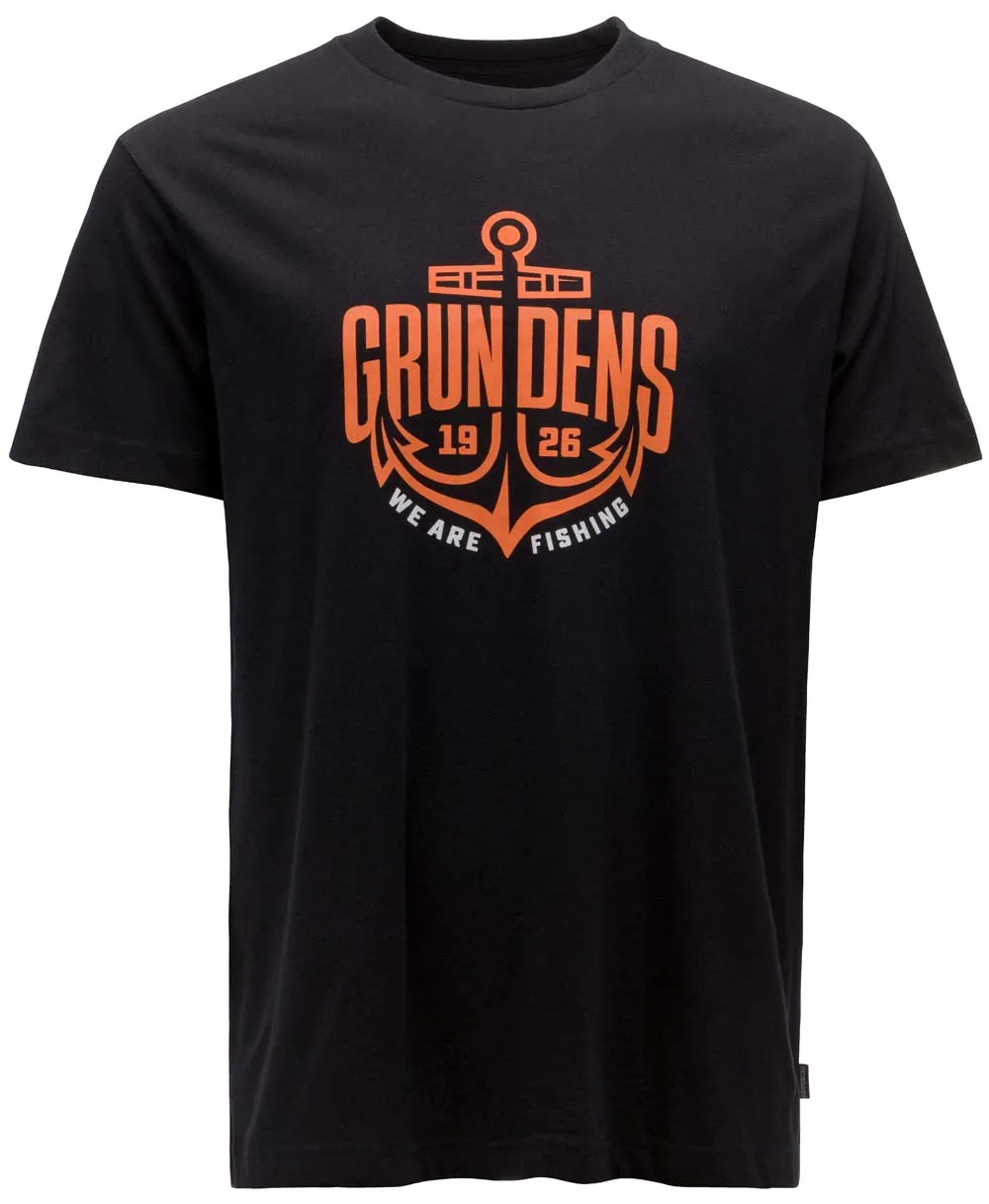 Grundéns Men&#x27;s Logo Anchor Short Sleeve T-Shirt Black | Buy Grundéns Men&#x27;s Logo Anchor Short Sleeve T-Shirt Black here | Outnorth