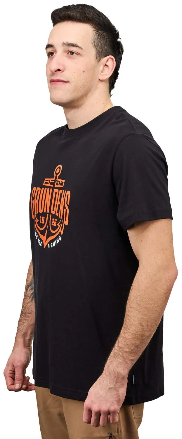 Grundéns Men&#x27;s Logo Anchor Short Sleeve T-Shirt Black | Buy Grundéns Men&#x27;s Logo Anchor Short Sleeve T-Shirt Black here | Outnorth