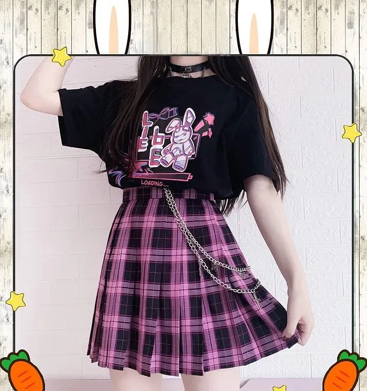 Kawaii Cute Bunny Print T-Shirt