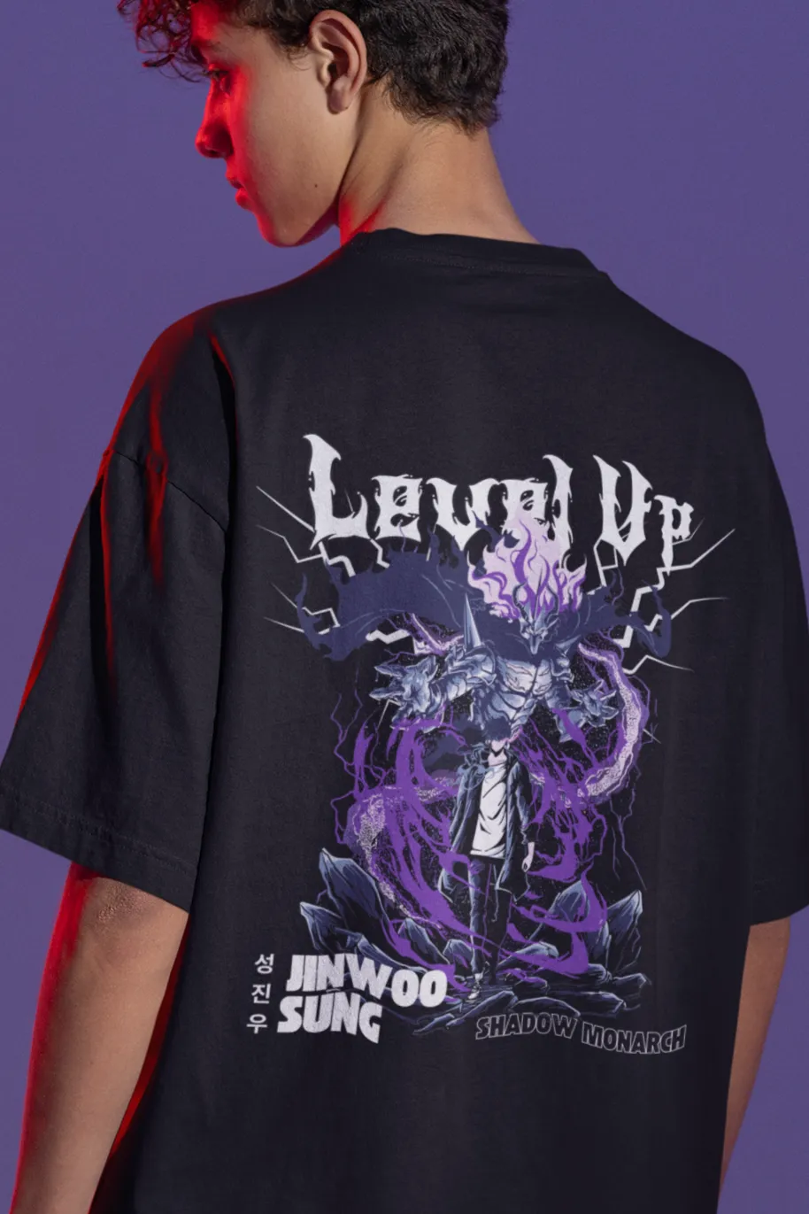 Level Up / Solo Leveling / Unisex Oversize T-shirt
