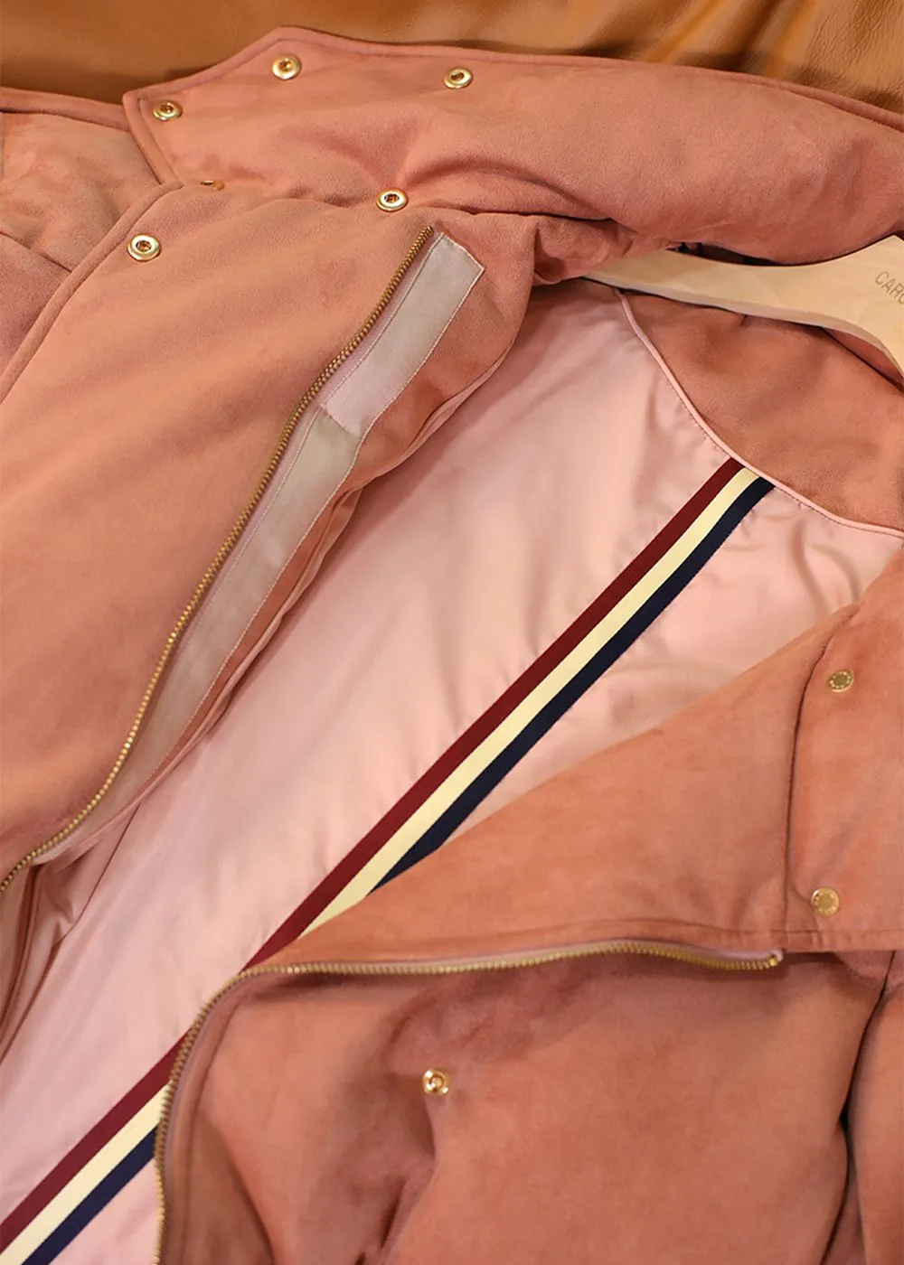 Pink Long Down Puffer Coat