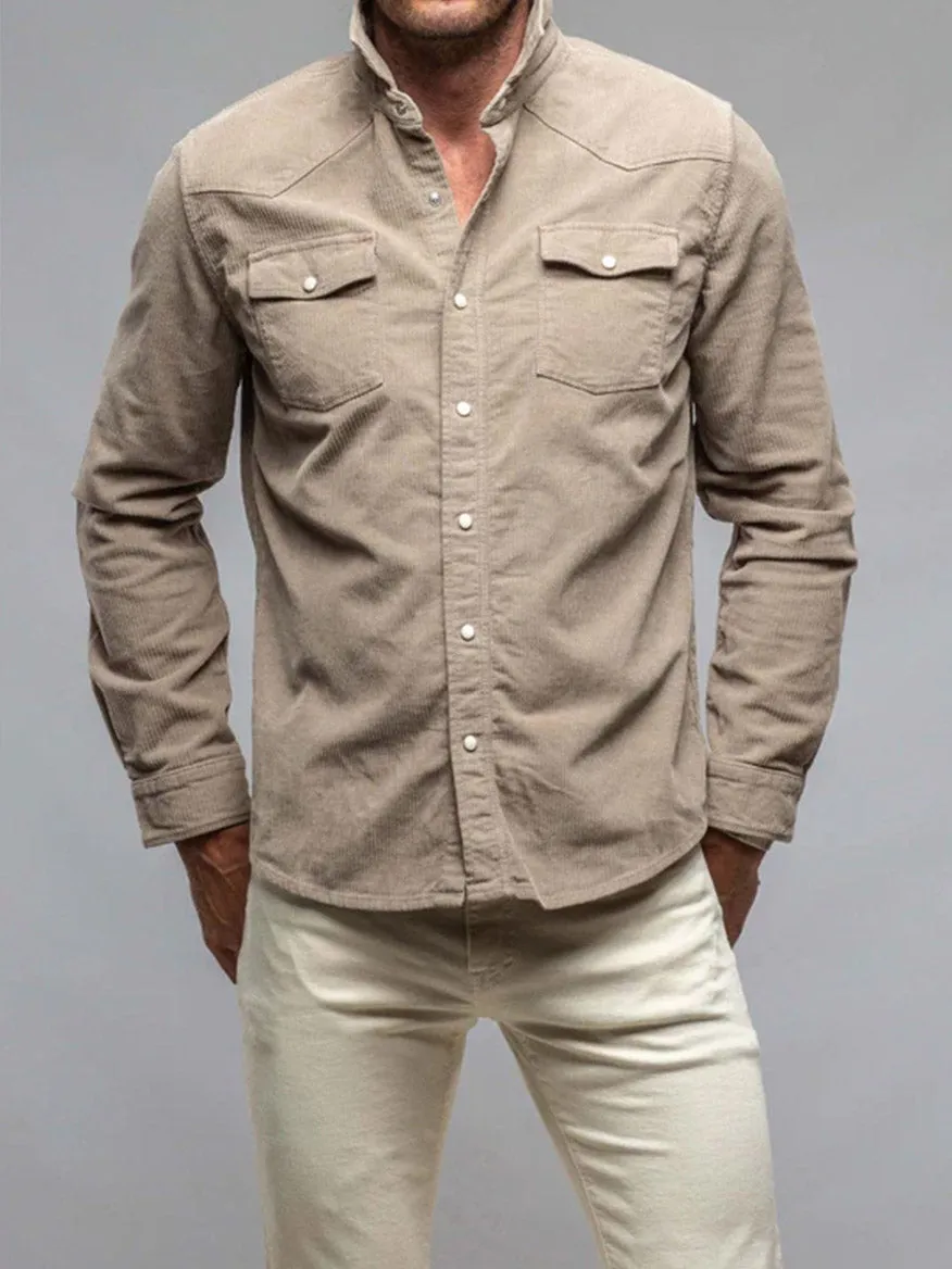 Teleria Zed Roper Western Snap Shirt in Tortora