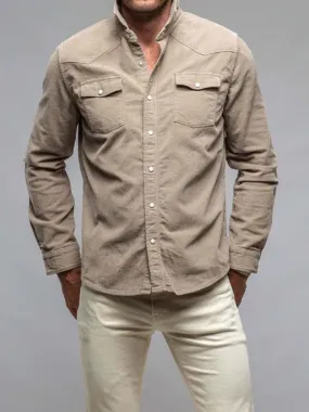 Teleria Zed Roper Western Snap Shirt in Tortora