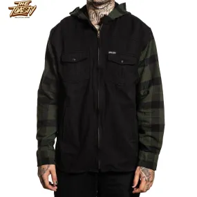 Wrangler Hooded Long Sleeve Flannel