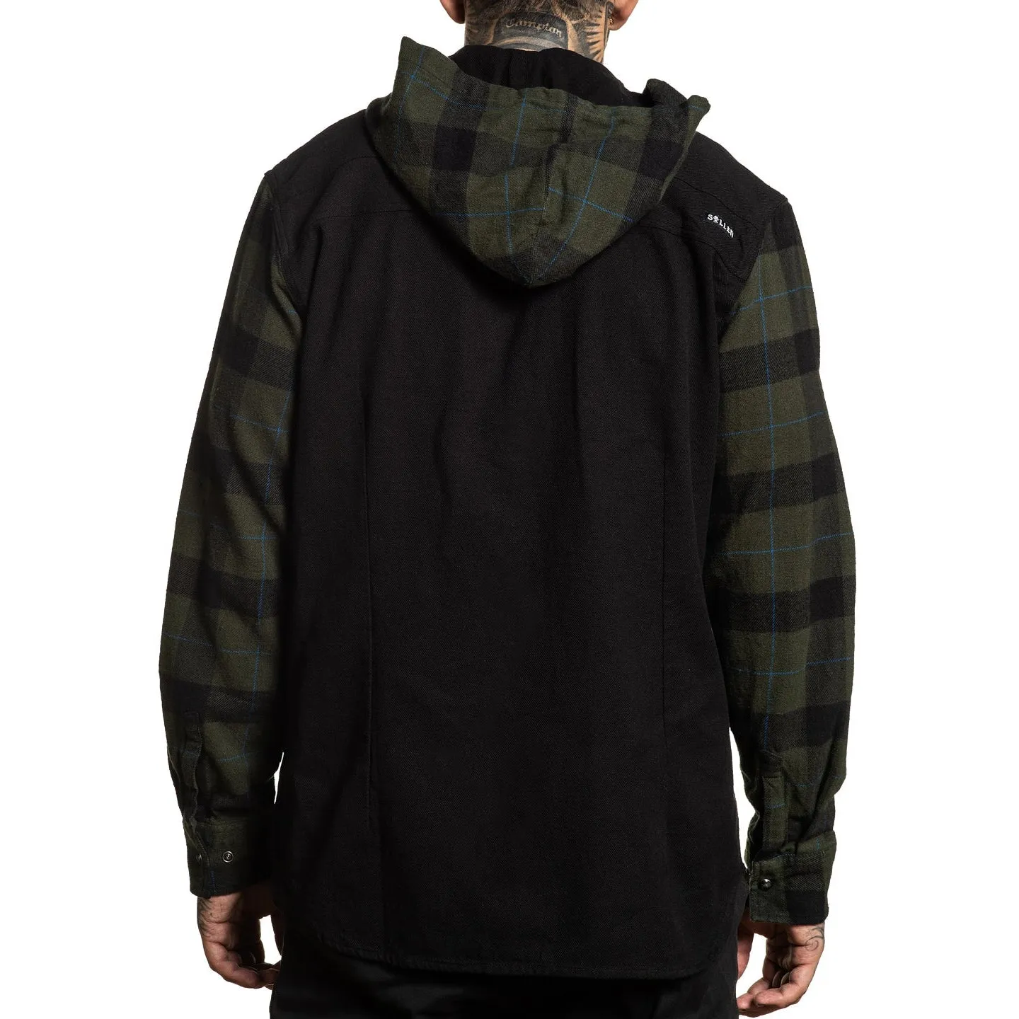 Wrangler Hooded Long Sleeve Flannel